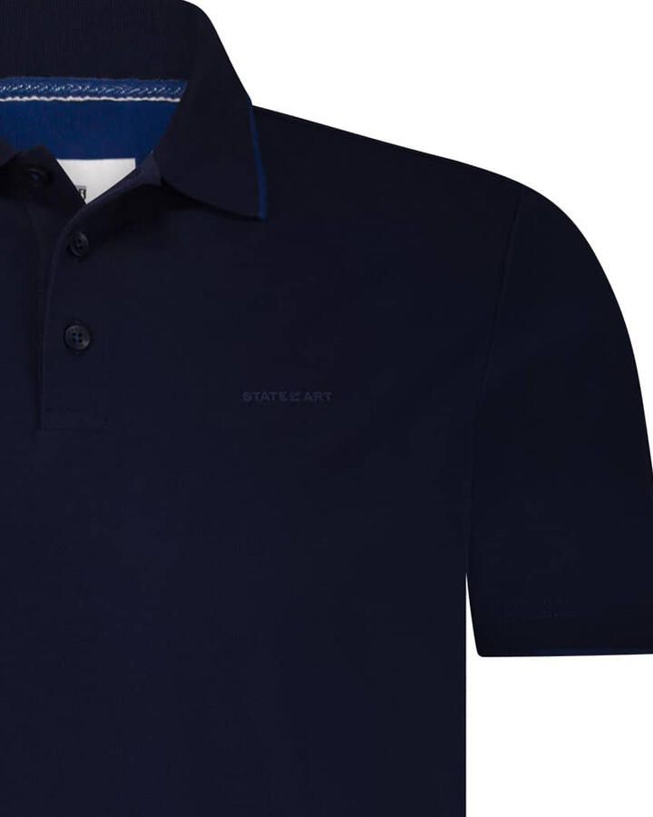 State Of Art T-shirt Poloshirt Piqué Navy - Foto 3