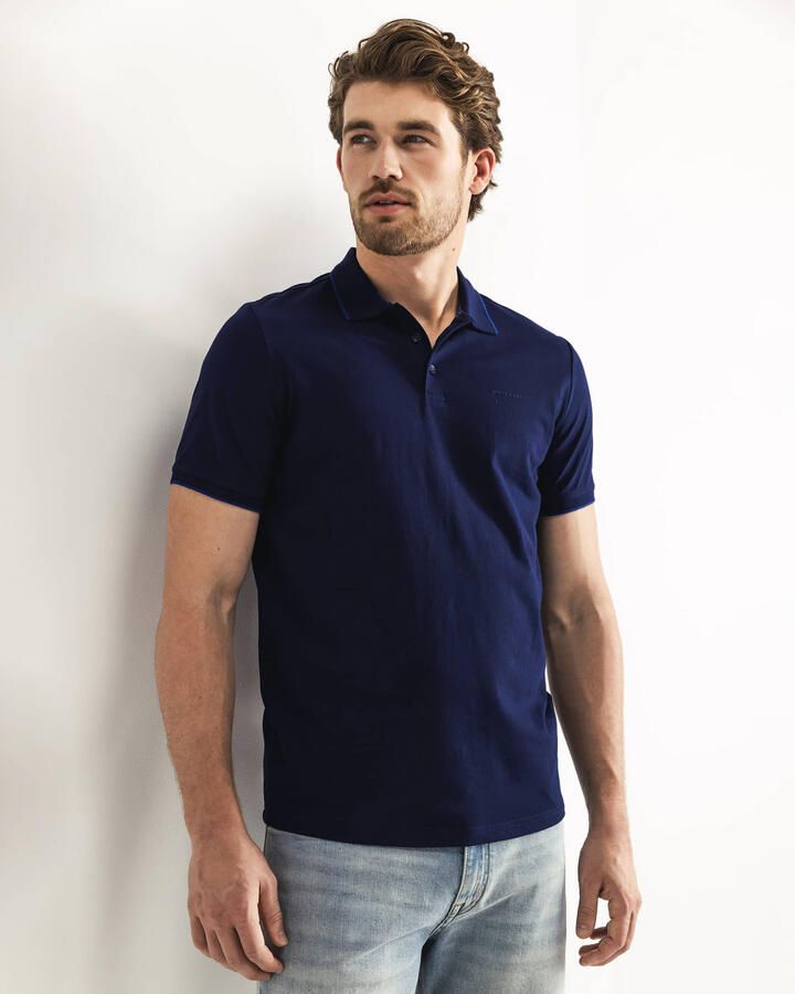 State Of Art T-shirt Poloshirt Piqué Navy