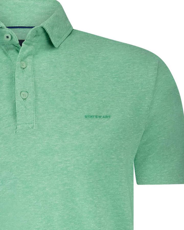 State Of Art T-shirt Poloshirt Piqué Melange Groen