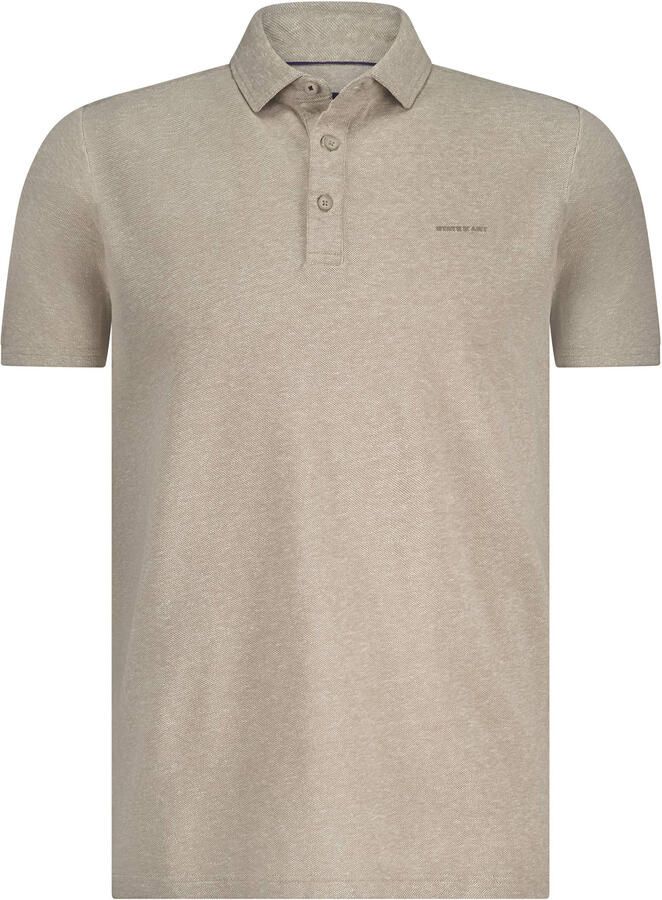 State Of Art T-shirt Poloshirt Piqué Melange Beige - Foto 5