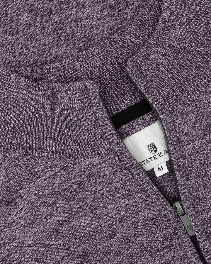 State of Art Donkerblauwe Katoenen Coltrui met Opstaande Kraag Gray Heren - Foto 2