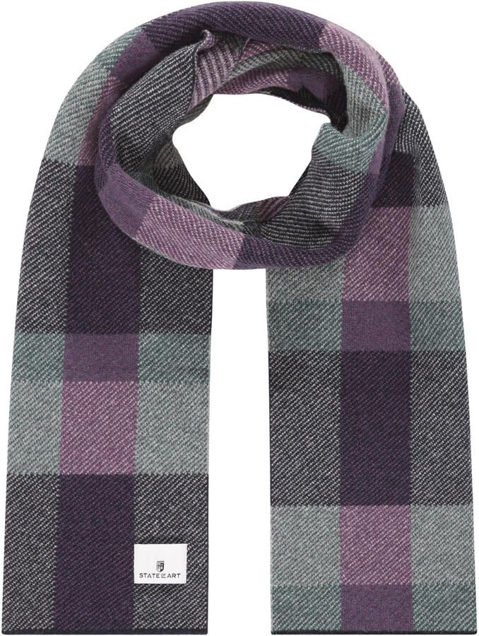 State Of Art Sjaal Lamswol Paars - Foto 2