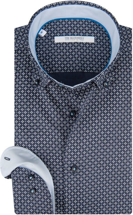 The BLUEPRINT Premium Heren Trendy Heren Overhemd LM
