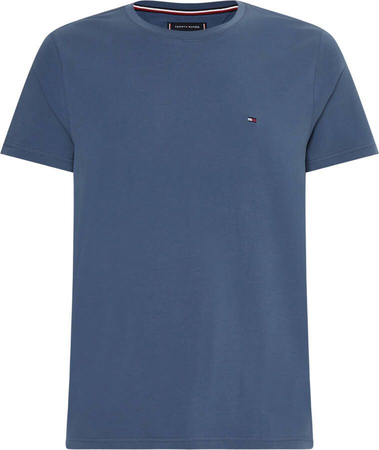 TOMMY HILFIGER Heren Polo's & T-shirts Stretch Extra Slim Fit Tee Donkerblauw