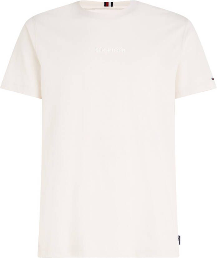 Tommy Hilfiger T-shirt MONOTYPE met logo weathered white
