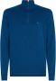 Tommy Hilfiger Pima ORG CTN ZIP Mock Coltrui Blue Heren - Thumbnail 2