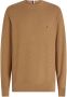 Tommy Hilfiger Rechthoekige Structuur Crew Neck Trui Bruin Heren - Thumbnail 2