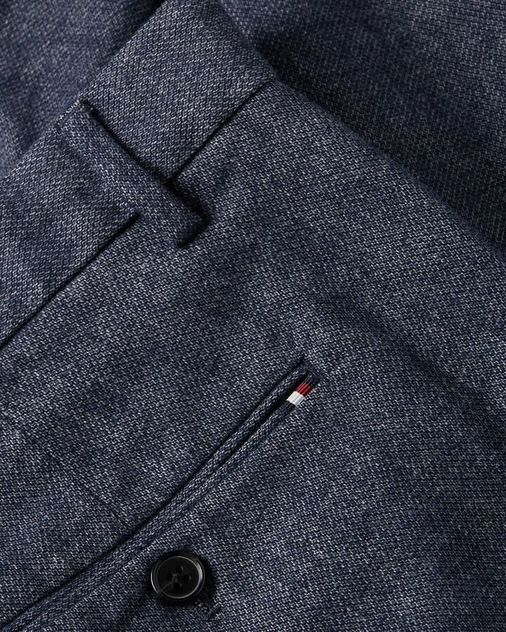 TOMMY HILFIGER Heren Broeken Bleecker Fake Solid Wool Look Donkerblauw - Foto 3