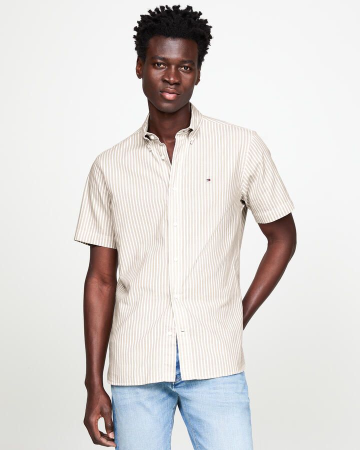 Tommy Hilfiger Overhemd met korte mouwen W-CO LI CLASSIC STP RF SHIRT - Foto 4