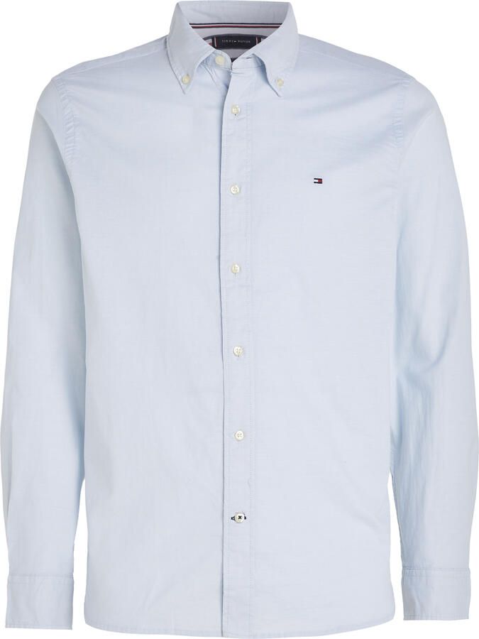 Tommy Hilfiger regular fit overhemd CORE 1985 FLEX OXFORD met biologisch katoen calm blue - Foto 7