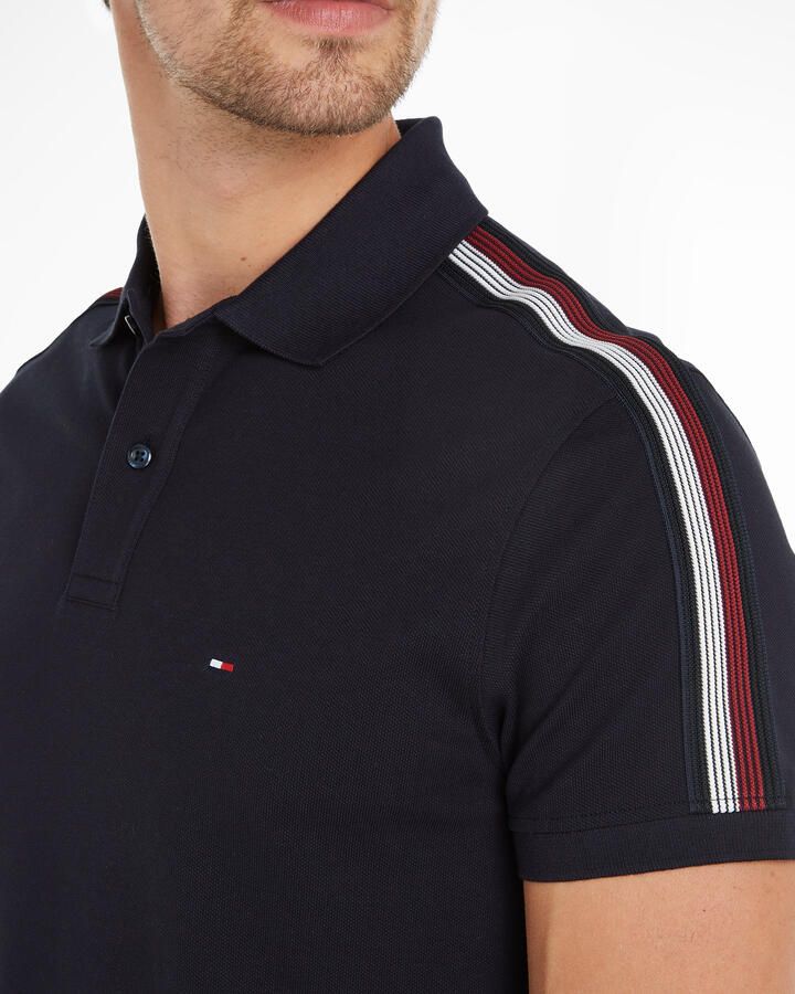 Tommy Hilfiger Poloshirt SHADOW GS REG POLO Strepen in Tommy kleur op de schouder - Foto 2