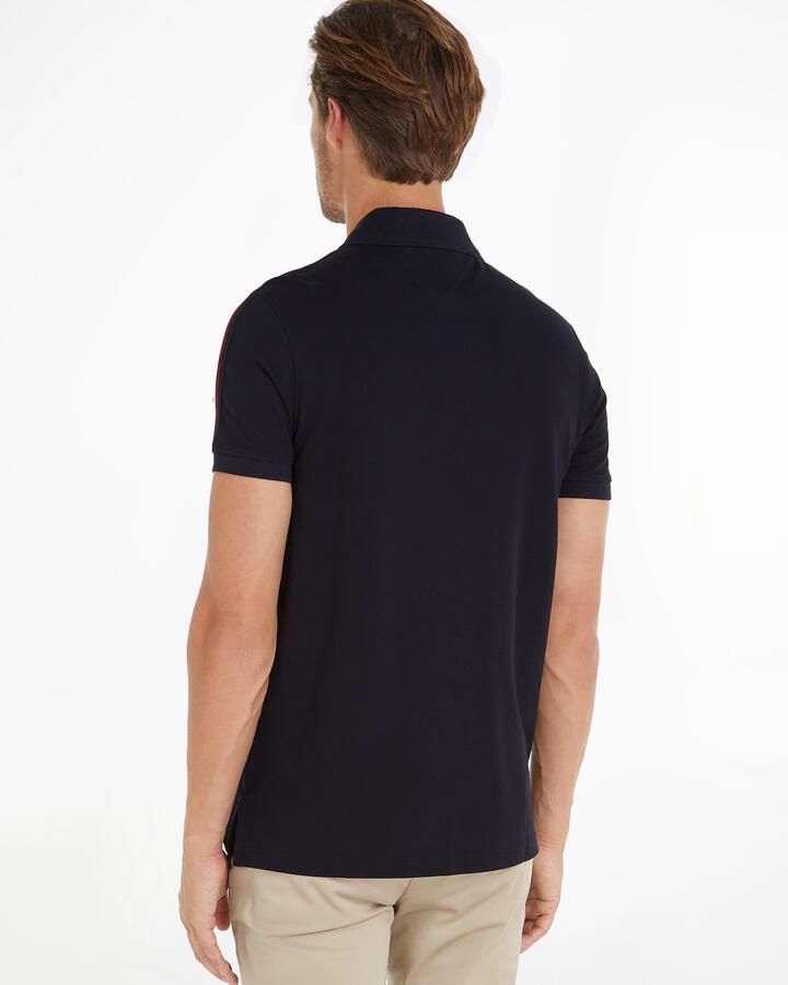Tommy Hilfiger Poloshirt SHADOW GS REG POLO Strepen in Tommy kleur op de schouder - Foto 4