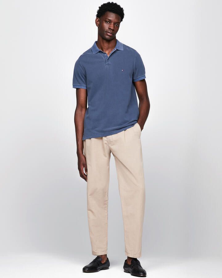 Tommy Hilfiger Casual Polo Shirt Regular Fit Blue Heren - Foto 2