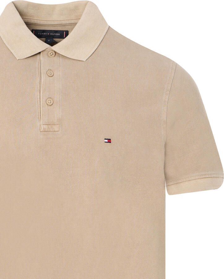 Tommy Hilfiger Casual Polo in Regular Fit Beige Heren