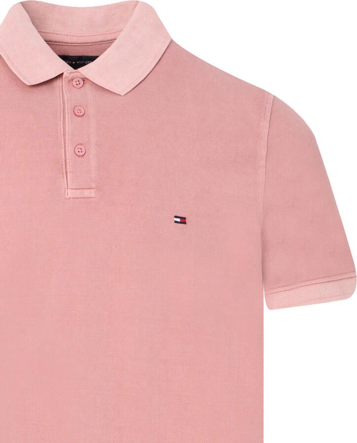 Tommy Hilfiger Poloshirt GARMENT DYE REG POLO licht gewassen uitstraling