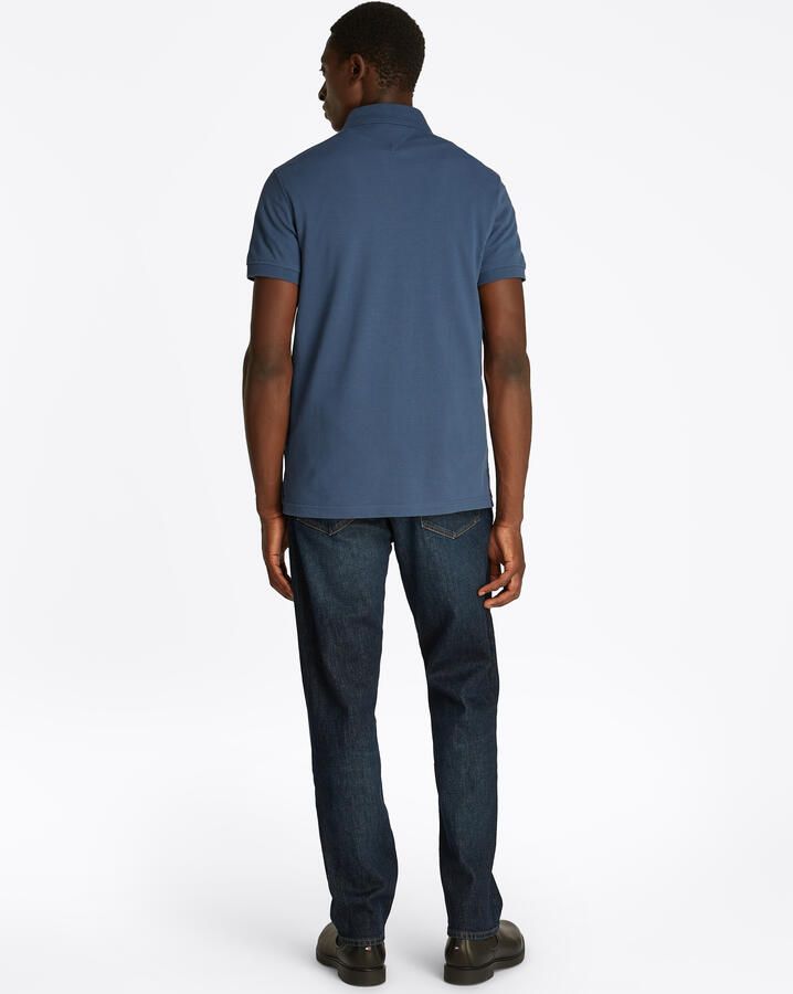 Tommy Hilfiger Poloshirt 1985 SLIM POLO met piquéstructuur en borduursel gemêleerd casual slim fit katoenmix polokraag - Foto 2