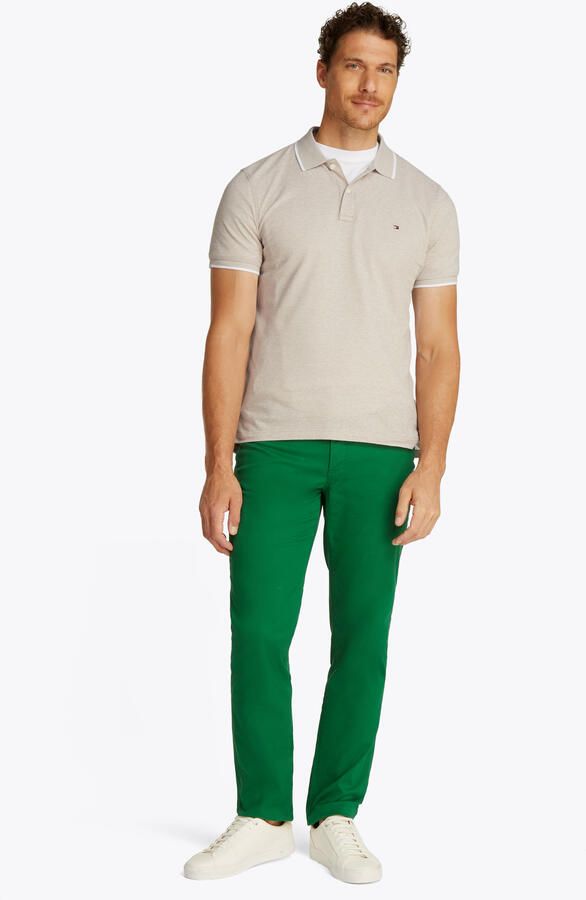 Tommy Hilfiger Regular fit poloshirt van een mix van katoen en linnen - Foto 6