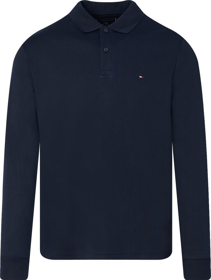 Tommy Hilfiger Poloshirt met lange mouwen L S LIQUID COTTON REG POLO met jersey en merklabel - Foto 3