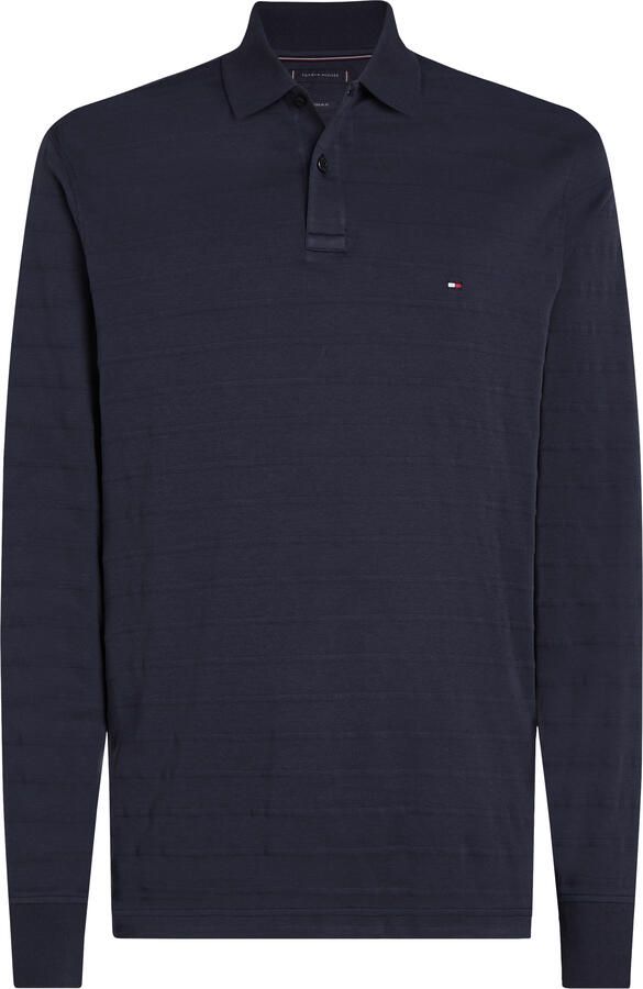 Tommy Hilfiger Poloshirt met lange mouwen MERC JACQUARD STRIPE LS REG POLO - Foto 4