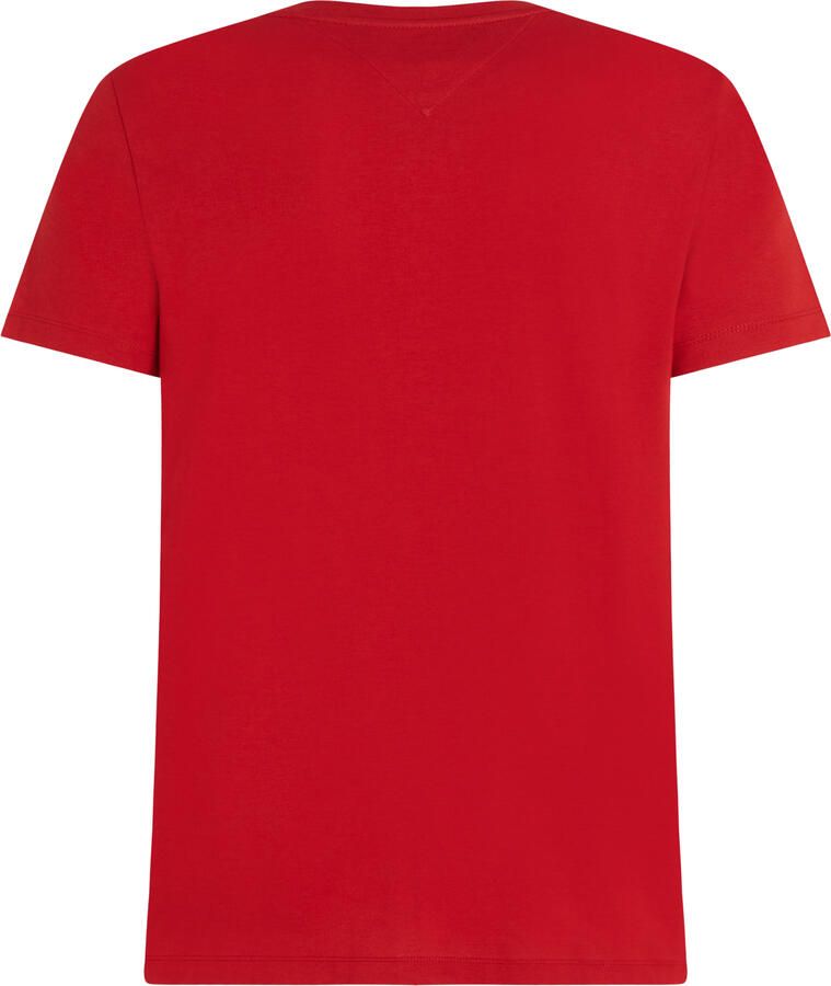 Tommy Hilfiger T-shirt MONOTYPE CHEST STRIPE met logo arizona red