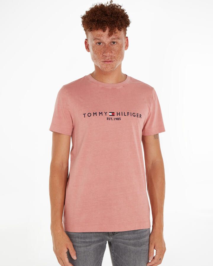 Tommy Hilfiger T-shirt met printopdruk teaberry blossom - Foto 3