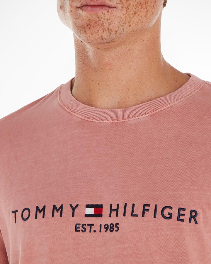 Tommy Hilfiger T-shirt met printopdruk teaberry blossom - Foto 2