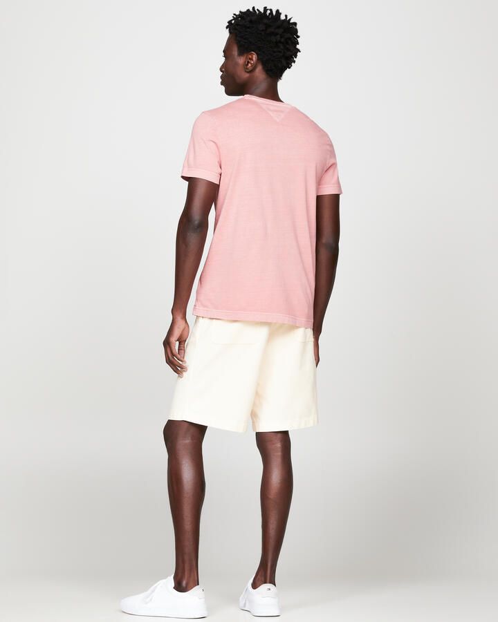 Tommy Hilfiger Slim fit T-shirt met logostitching model 'GARMENT'