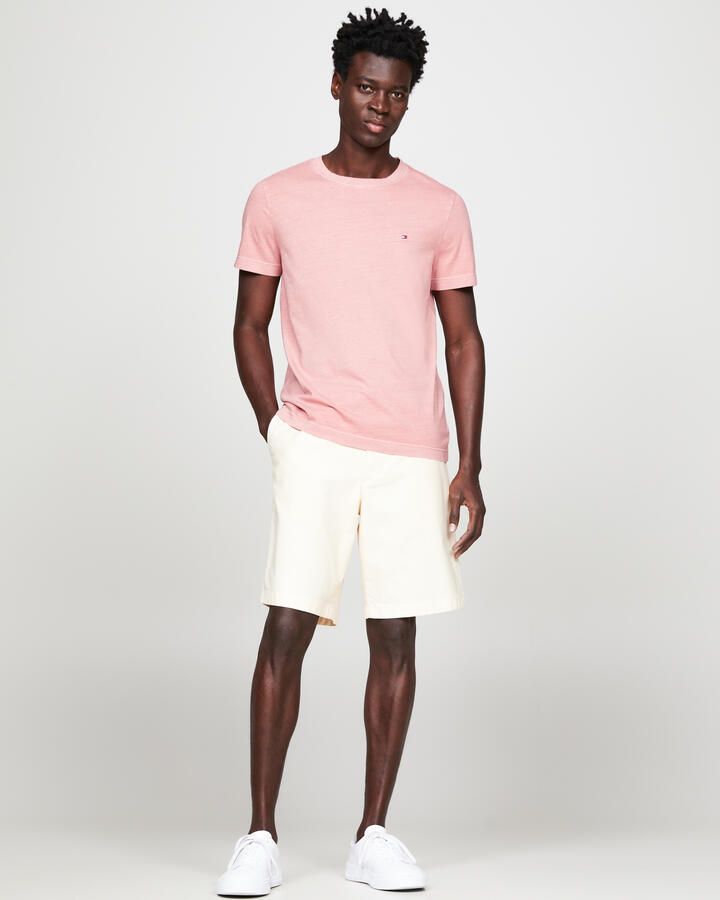 Tommy Hilfiger Slim fit T-shirt met logostitching model 'GARMENT' - Foto 3