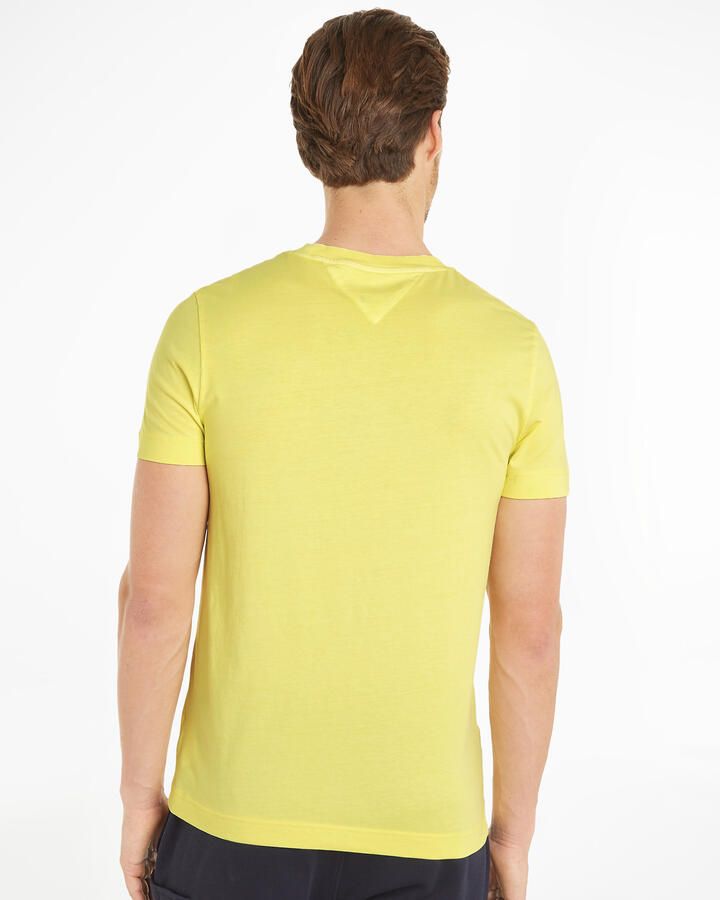 Tommy Hilfiger Heren Logo Tee Garment Dye Yellow Heren - Foto 2