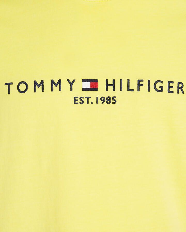 Tommy Hilfiger Heren Logo Tee Garment Dye Yellow Heren - Foto 4