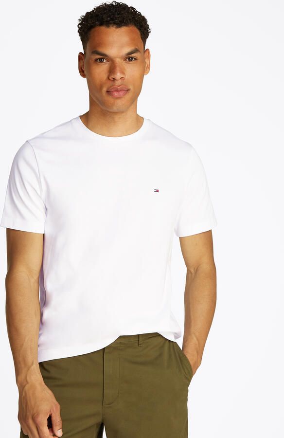 Tommy Hilfiger Interlock Gebreide Geribbelde Kraag T-Shirt White Heren - Foto 4