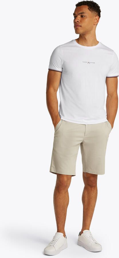Tommy Hilfiger Casual Stijl Wit T-shirt met Contrasterende Details White Heren - Foto 11