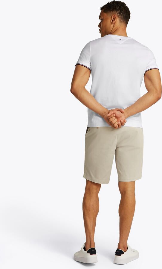 Tommy Hilfiger Casual Stijl Wit T-shirt met Contrasterende Details White Heren - Foto 10