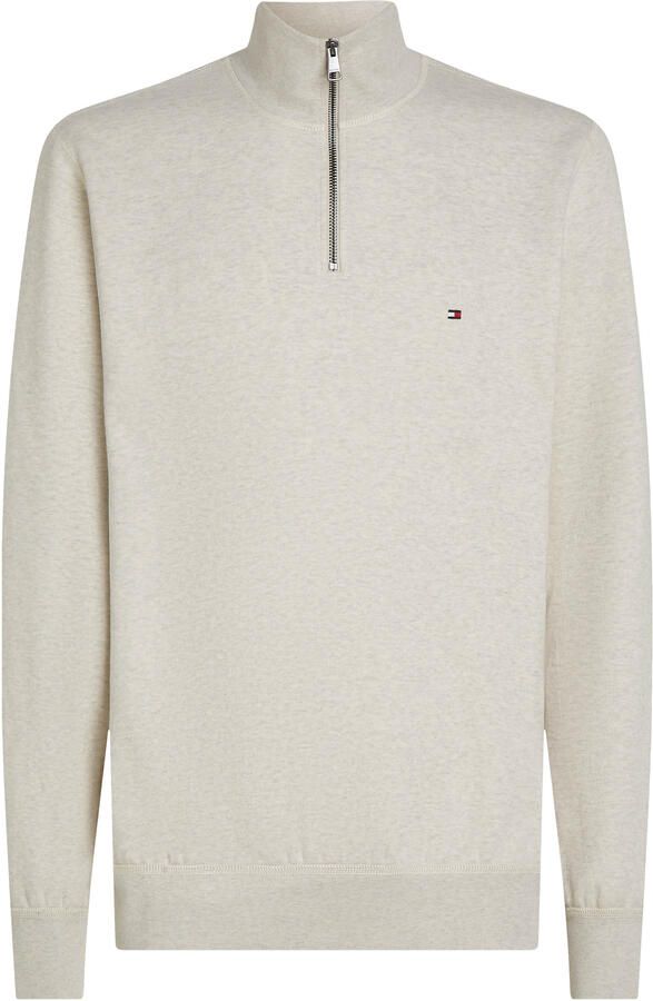 TOMMY HILFIGER Heren Truien & Vesten Essential Fleece 1 4 Zip Ecru - Foto 8