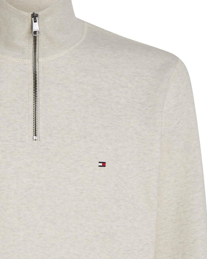 TOMMY HILFIGER Heren Truien & Vesten Essential Fleece 1 4 Zip Ecru - Foto 5