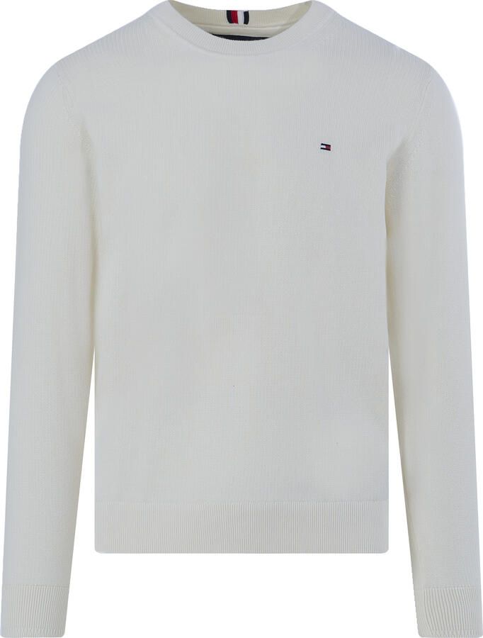 Tommy Hilfiger Gebreide pullover met labelstitching model 'CHAIN'