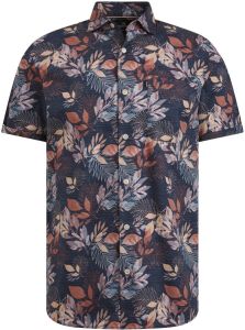 Vanguard regular fit overhemd met all over print donkerblauw