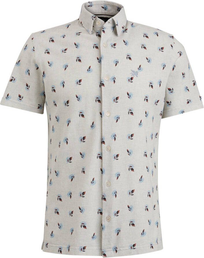 Vanguard Overhemd Lange Mouw Short Sleeves Overhemd Print Grijs