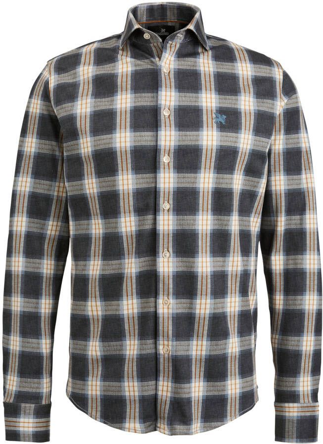 Vanguard Overhemd Lange Mouw Overhemd Ruit Donkerblauw - Foto 5