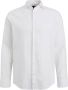 Vanguard Witte Casual Overhemd Long Sleeve Shirt Linen Cotton Blend - Thumbnail 2