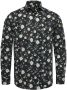 Vanguard Long sleeve shirt print on poplin black onyx Grijs Heren - Thumbnail 3