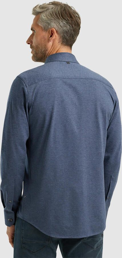 Vanguard gemêleerd slim fit overhemd donkerblauw - Foto 4