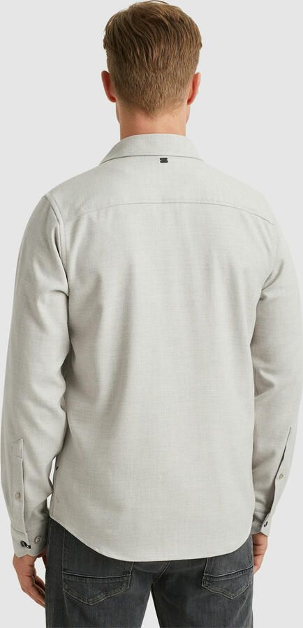 Vanguard Melange Twill Lange Mouw Shirt Blue Heren - Foto 6