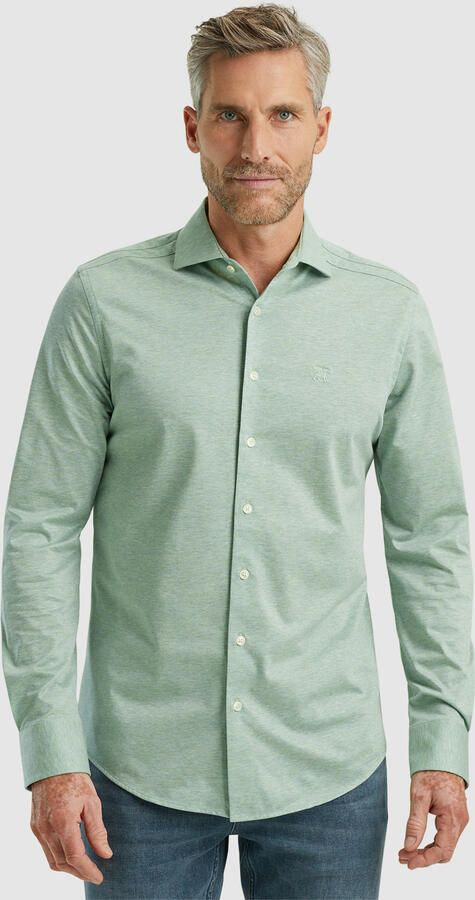 Vanguard Lange Mouw Pique Jersey Shirt Green Heren - Foto 3