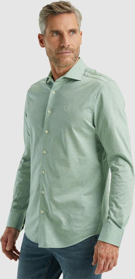 Vanguard Lange Mouw Pique Jersey Shirt Green Heren - Foto 5