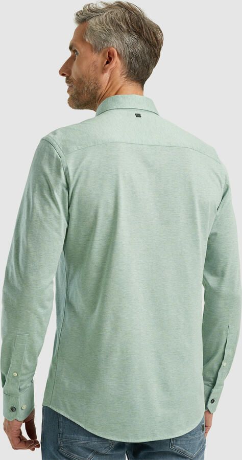 Vanguard Lange Mouw Pique Jersey Shirt Green Heren - Foto 4