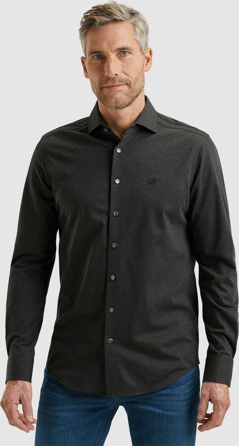 Vanguard Lange Mouw Piqué Jersey Shirt Gray Heren - Foto 3