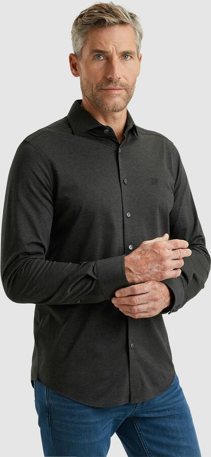 Vanguard Lange Mouw Piqué Jersey Shirt Gray Heren - Foto 5