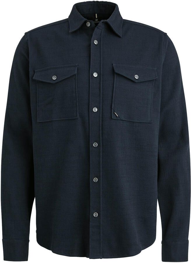 Vanguard Lange Mouw Super Structuur Shirt Blue Heren - Foto 3