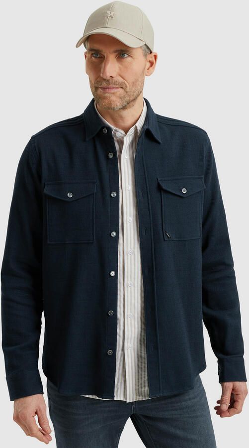 Vanguard Lange Mouw Super Structuur Shirt Blue Heren - Foto 6